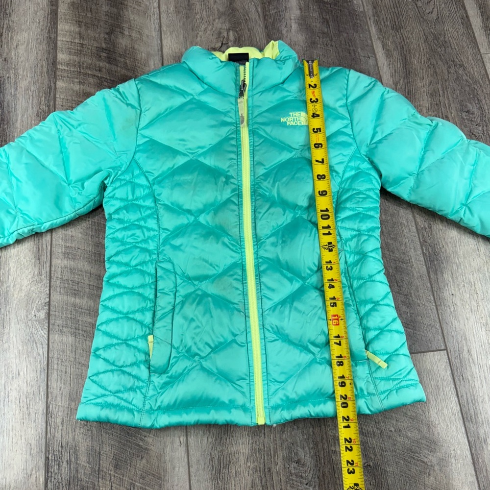 North Face Teal Quilted Jacket - Picture 15 of 16